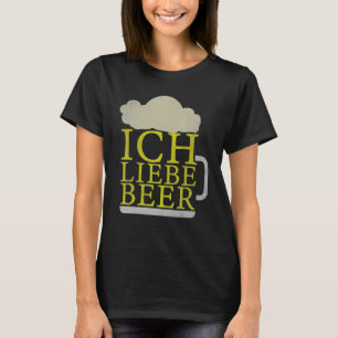 Camiseta Oktoberfest Ich Love Beer Retro German Bavarian Fe