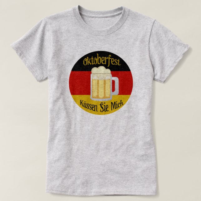 Camiseta Oktoberfest Me Beija T-Shirt (Frente do Design)