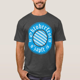 Camiseta Oktoberfest O’zapft É A Alemanha Camiseta-T Bávaro