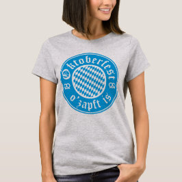 Camiseta Oktoberfest O’zapft É A Alemanha Camiseta-T Bávaro