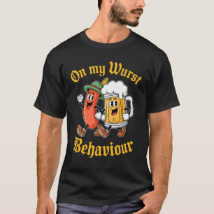 Camiseta Oktoberfest On My Wurst Beer Saus