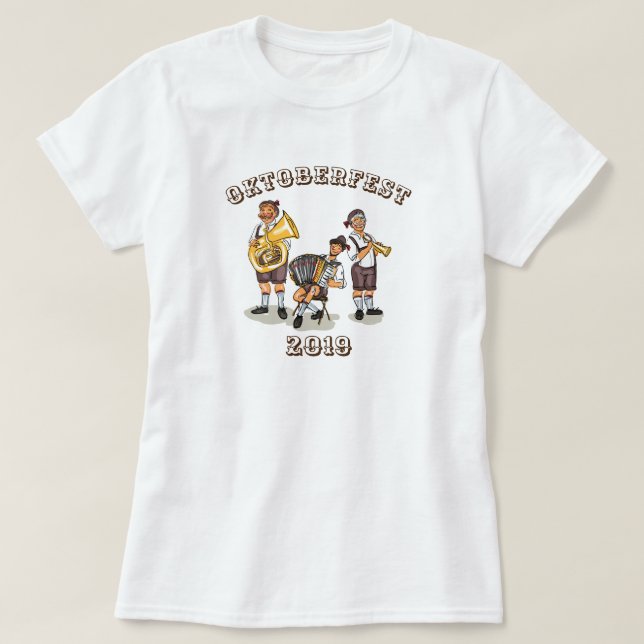 Camiseta Oktoberfest Oompa Banda T-Shirt (Frente do Design)