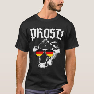 Camiseta Oktoberfest Prost Bandeira Alemã Vaca Alemanha Ócu