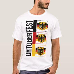 Camiseta Oktoberfest Shirt, Casaco De Armas Da Bandeira Ale