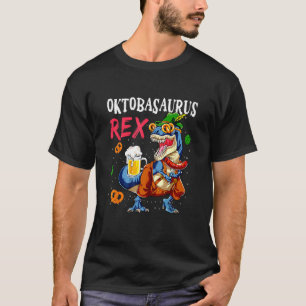 Camiseta Oktoberfest T-Rex Lederhosen Dinosaur Cos