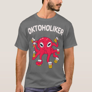 Camiseta Oktoholiker Bier Oktopus Saufen Lustiges