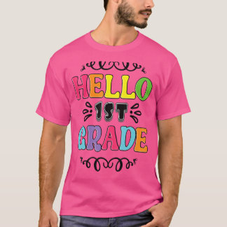 Camiseta Olá, 1ª Série De ruas De Volta À 1ª Geração Do Pri