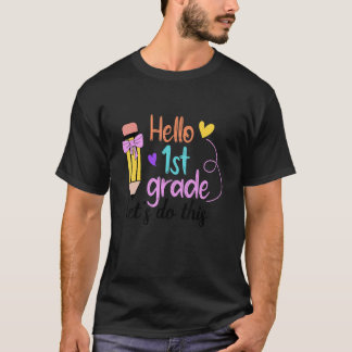 Camiseta Olá 1ª Série Vamos Lá Bem-vindo de Volta à Escola