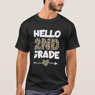 Camiseta Olá 2ª Série Estampa de Leopardo Professor da Segu