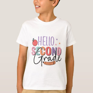 Camiseta Olá, 2º ano de volta à escola