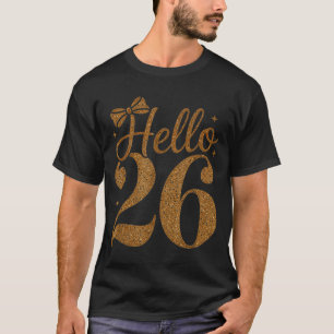 Camiseta Olá 26 Celebração de Ano Novo Correspondente Homen