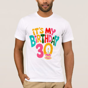 Camiseta Olá, 30! Vamos Celebrar!