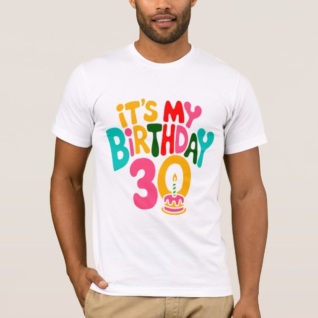 Camiseta Olá, 30! Vamos Celebrar! (Frente)