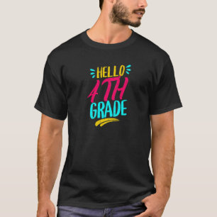 Camiseta Olá 4ª Série Primeiro Dia De Aula Professor De Vol