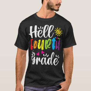 Camiseta Olá 4º ano, Engraçado, 4º ano, de volta à escola