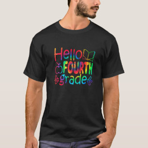 Camiseta Olá, 4° ano, Tie Dye, Corta De Volta À Feira Da Es