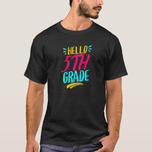 Camiseta Olá 5ª Série Primeiro Dia De Aula Professor De Vol