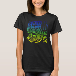 Camiseta Olá 5ª série Tie Dye Quinta série Professor Crianç