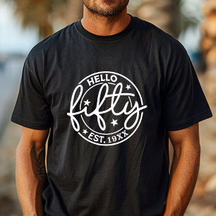 Camiseta Olá 50.º aniversário