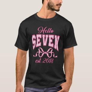 Camiseta Olá, 7 de Aniversário do Sete de 2018, Coquete 7