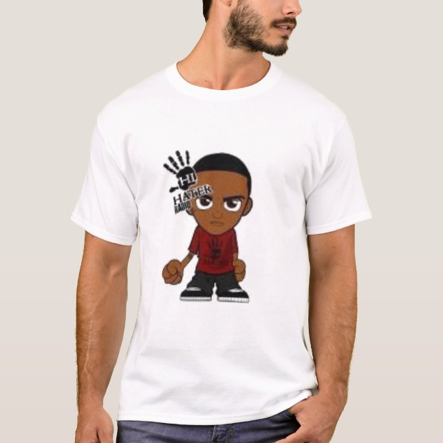 Camiseta olá! aborrecedor, aborrecedor do adeus (Frente)