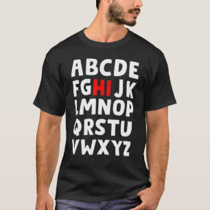 Camiseta Olá Alfabeto Pré K Volta às Aulas Professor Jardim