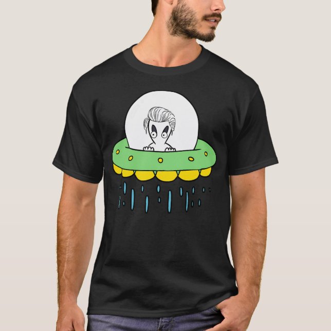 Camiseta Olá Alienígena Em Ufo (Frente)