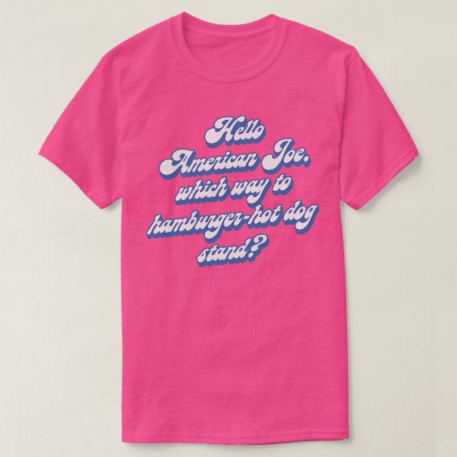 Camiseta Olá American Joe (Frente do Design)