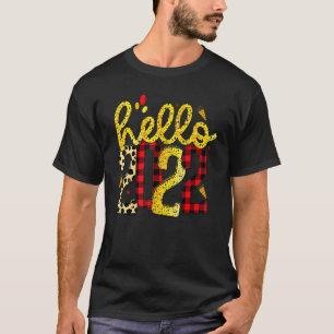 Camiseta Olá Ano Novo 2022 Festa de Figurino da Eve Leopard