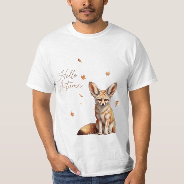 Camiseta Olá Autumn Fennec Fox (Frente)