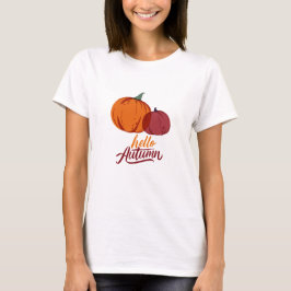 Camiseta Olá Autumn Pumpkins