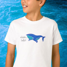 Olá Baleia / Baleia Azul Adorável Costeira