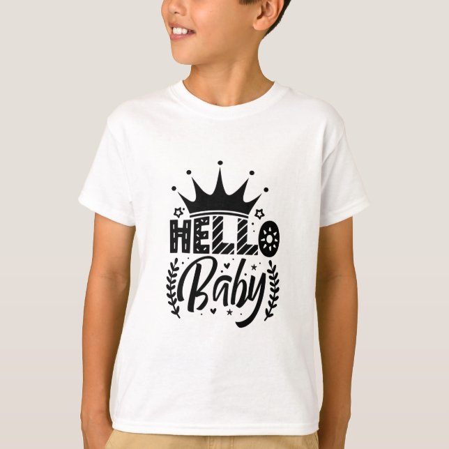 Camiseta Olá, bebê (Frente)