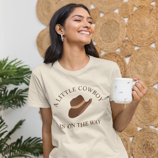 Camiseta Olá Bebê! Chá de Bebê Caubói Ocidental (Criador carregado)