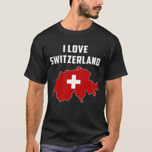 Camiseta Olá Berna Eu Amo Suíça Mapa Bandeira Orgulhoso Suí