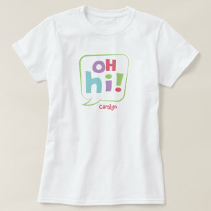 Camiseta Olá! Bolha de Voz Colorida
