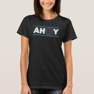 Camiseta Olá Capitão de Navio Marinheiro Náutico Marinheiro