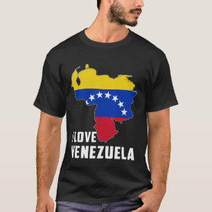Camiseta Olá Caracas Eu Amo Venezuela Mapa Bandeira Orgulho
