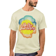 Olá, cartazes de verão sobre o fundo da praia