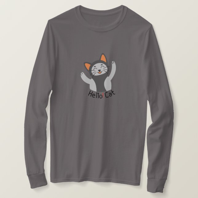Camiseta Olá Cat (Frente do Design)