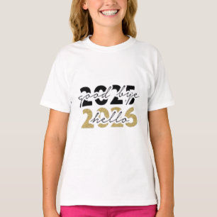 Camiseta Olá, celebração do Feliz ano novo 2026