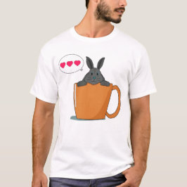 Camiseta Olá, coelhinha da cinza