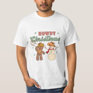 Camiseta Olá Cowboy Snowman Ocidental Engraçado