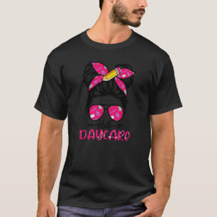 Camiseta Olá Creche Volta às Aulas Coque Desarrumado Crianç