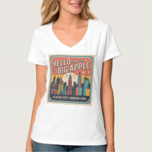 Camiseta Olá da Grande Maçã Nova York
