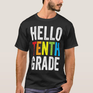 Camiseta Olá Décima Série De Volta à Escola Professor Crian