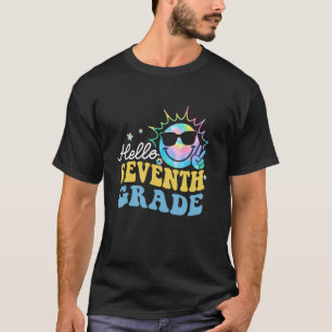 Camiseta Olá, Divertido, Colorido, De Volta à Escola
