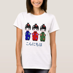 Camiseta Olá! do japonês/adeus