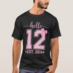Camiseta Olá Doze Est 2014 12º Aniversário Coquette 12 Anos