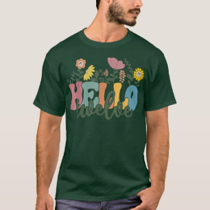 Camiseta Olá, Doze Flores, Tenho 12 Anos Feliz Aniversário
